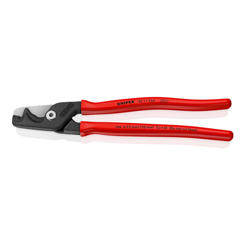 KNIPEX Coupe-câbles avec poignées en plastique 225 mm