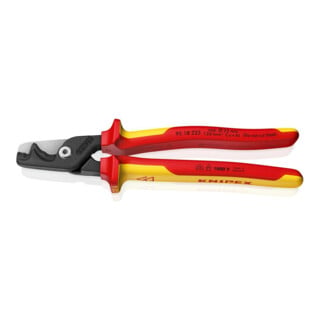 KNIPEX Coupe-câbles VDE avec poignées multi-composants 225 mm tête fine