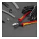 KNIPEX Coupe-câbles VDE avec poignées multi-composants 225 mm tête fine