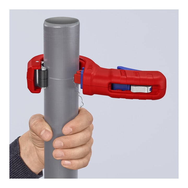 KNIPEX Coupe-tube DPT50 90 23 02 BK pour tubes plastiques épais, 202 mm, revêtement plastique