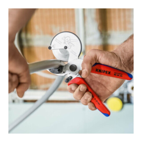 KNIPEX Coupe-tube pour tuyaux composites/plastique Ø max. 26 mm