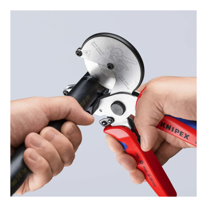 KNIPEX Coupe-tube pour tuyaux composites/plastique Ø max. 26 mm