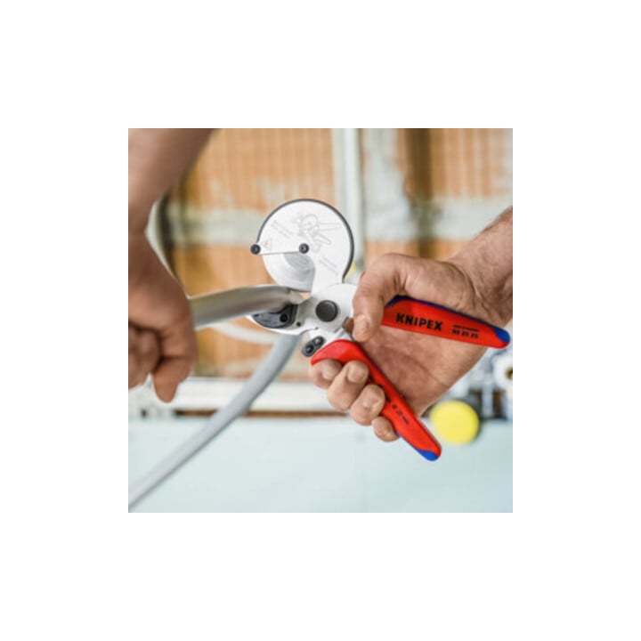 KNIPEX Coupe-tube pour tuyaux composites/plastique Ø max. 26 mm