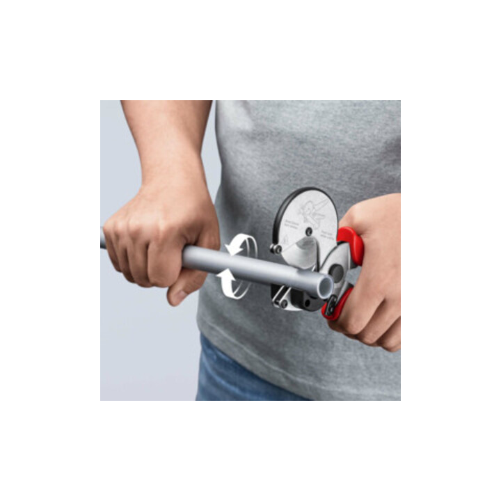 KNIPEX Coupe-tube pour tuyaux composites/plastique Ø max. 26 mm