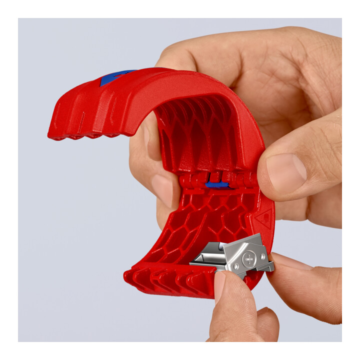 KNIPEX Coupe-tubes en plastique avec 3 lames, Pour-⌀ jusqu'à: 50 mm