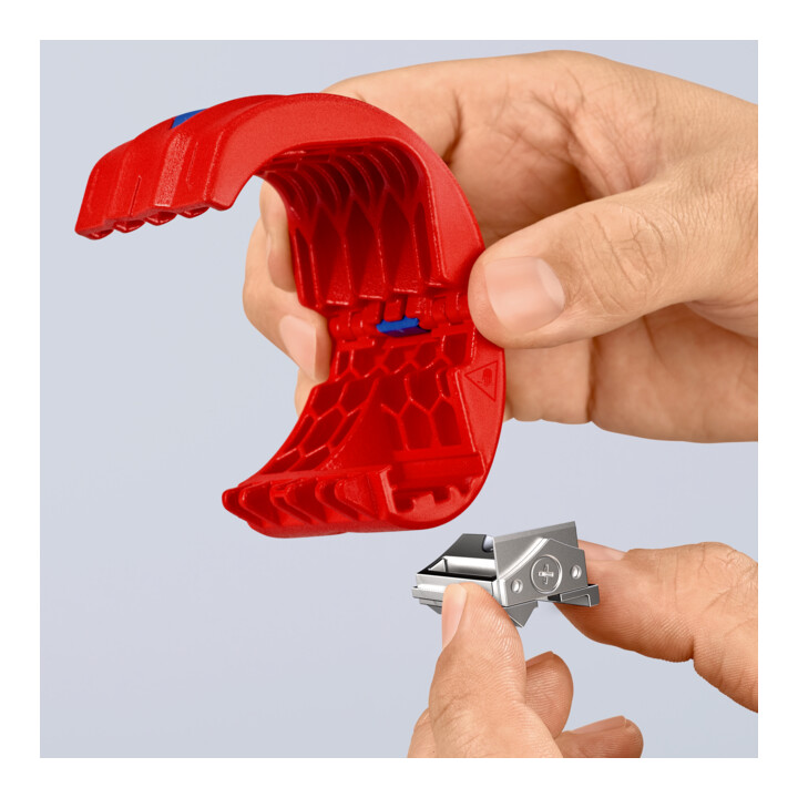 KNIPEX Coupe-tubes en plastique avec 3 lames, Pour-⌀ jusqu'à: 50 mm