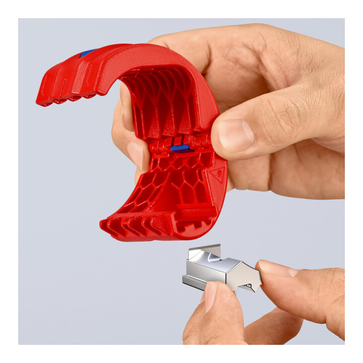 KNIPEX Coupe-tubes en plastique avec 3 lames, Pour-⌀ jusqu'à: 50 mm