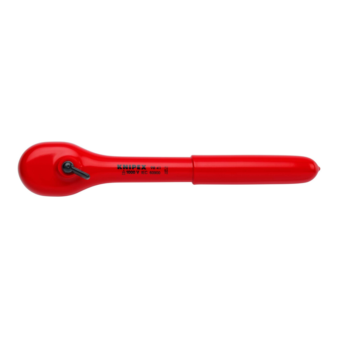 KNIPEX Cricchetto reversibile isolato 1000V con squadra esterna 1/2 265mm per bussole
