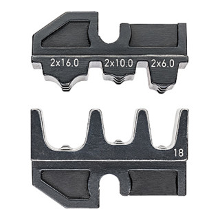 Knipex Crimpeinsatz für Twin-Aderendhülsen 2x 6/10/16mm²