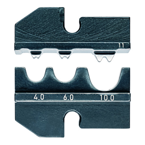 Knipex Crimpeinsatz für unisolierte Kabelschuhe Quetsch-/Stoß-/Pressverbinder AWG 7/10/11 Kapazität 4/6/10 mm²