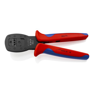 Knipex Crimpzange für Miniaturstecker Parallelcrimpung 190 mm zum Vercrimpen von Steckern der Serien Mini- Fit von Molex