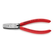 Knipex Crimpzange poliert mit Kunststoff überzogen 145mm für Aderendhülsen 0,25 - 2,5mm²
