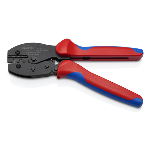 KNIPEX 97 52 42 PreciForce® Crimpzange für MC4®-/MC4® EVO 2-Steckverbinder mit Mehrkomponenten-Hüllen brüniert 220 mm