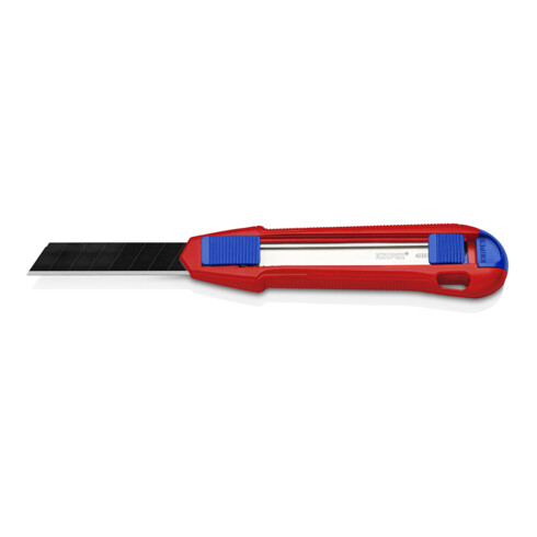 KNIPEX Cutter universel avec manche en magnésium et 3 lames, 18 mm, Longueur totale: 165 mm