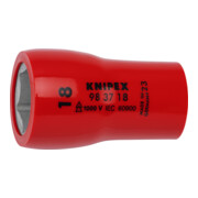 KNIPEX Douille pour clé à douille 3/8" 49 mm pour vis hexagonales avec carré intérieur 98 37 18-1