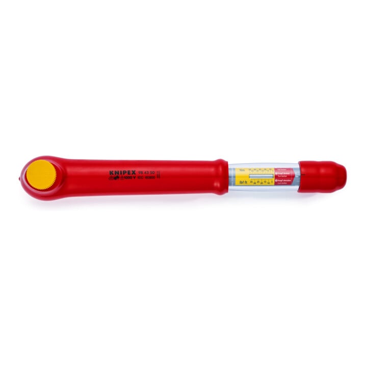 KNIPEX 98 43 50 Drehmomentschlüssel mit Außenvierkant, umsteckbar 385 mm