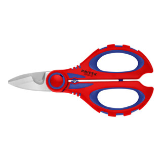 Knipex Elektrikerschere poliert mit Mehrkomponenten-Hüllen, glasfaserverstärkt 190 mm