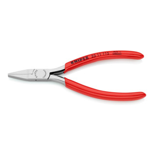 Knipex Elektronik-Greifzange spiegel mit Kunststoff überzogen und flachen Backen 115mm