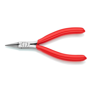 Knipex Elektronik-Greifzange spiegel mit Kunststoff überzogen und runden Backen 115mm