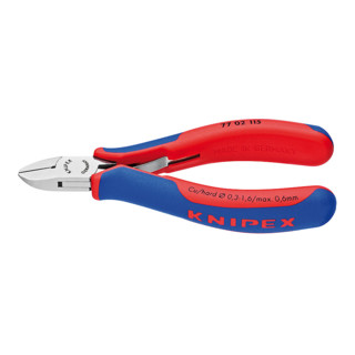 Knipex Elektronik-Seitenschneider L.130mm poliert 2-K.-Griffe Knipex