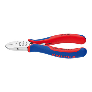 Knipex Elektronik-Seitenschneider mit Mehrkomponenten-Hüllen 130mm mit kleiner Facette