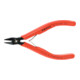 Knipex Elektronik-Seitenschneider, spitzer Kopf mit Drahthalter 125H mm-1