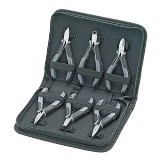 Knipex Elektronikzangen-Set 6-teilig mit Elektronikzangen ESD Ausführung