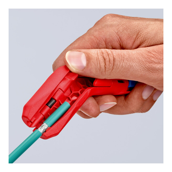 KNIPEX ErgoStrip® Universeel ontmantelingsgereedschap  135 mm voor linkshandigen