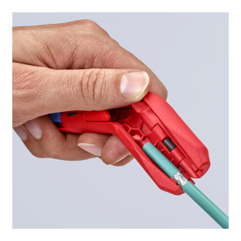 KNIPEX ErgoStrip® Universeel ontmantelingsgereedschap  135 mm voor linkshandigen