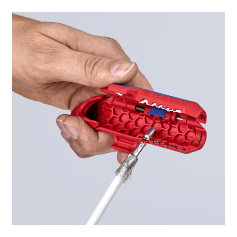 KNIPEX ErgoStrip® Universeel ontmantelingsgereedschap  135 mm voor linkshandigen