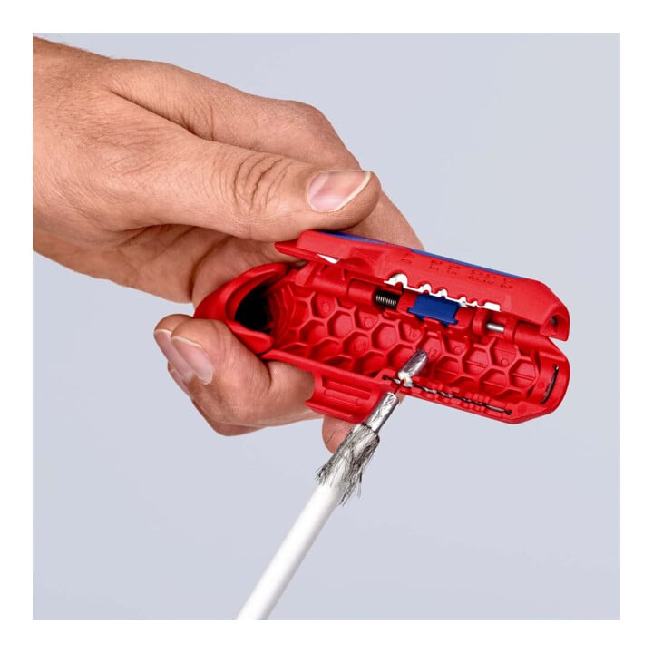 KNIPEX ErgoStrip® Universeel ontmantelingsgereedschap  135 mm voor linkshandigen
