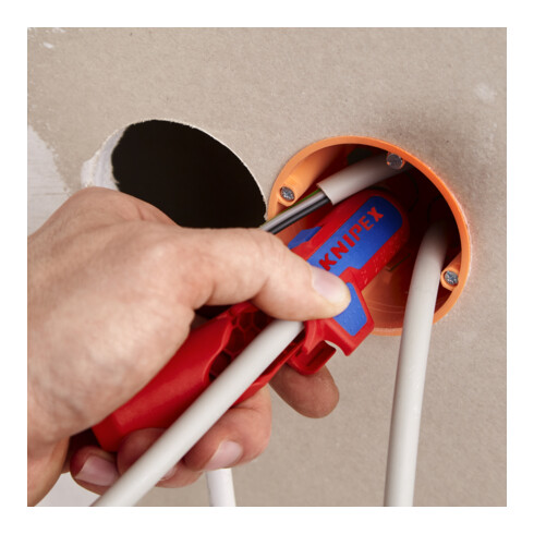 KNIPEX ErgoStrip® Universeel ontmantelingsgereedschap  135 mm voor linkshandigen