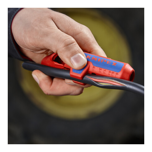 KNIPEX ErgoStrip® Universeel ontmantelingsgereedschap  135 mm voor linkshandigen