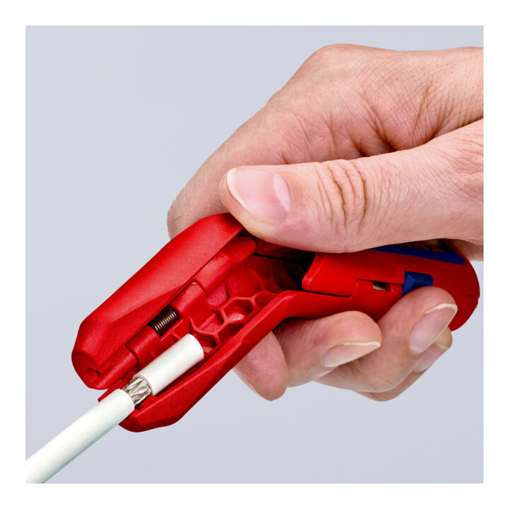 KNIPEX ErgoStrip® Universeel ontmantelingsgereedschap  135 mm voor linkshandigen