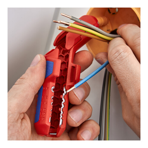 KNIPEX ErgoStrip® Universeel ontmantelingsgereedschap  135 mm voor rechtshandigen