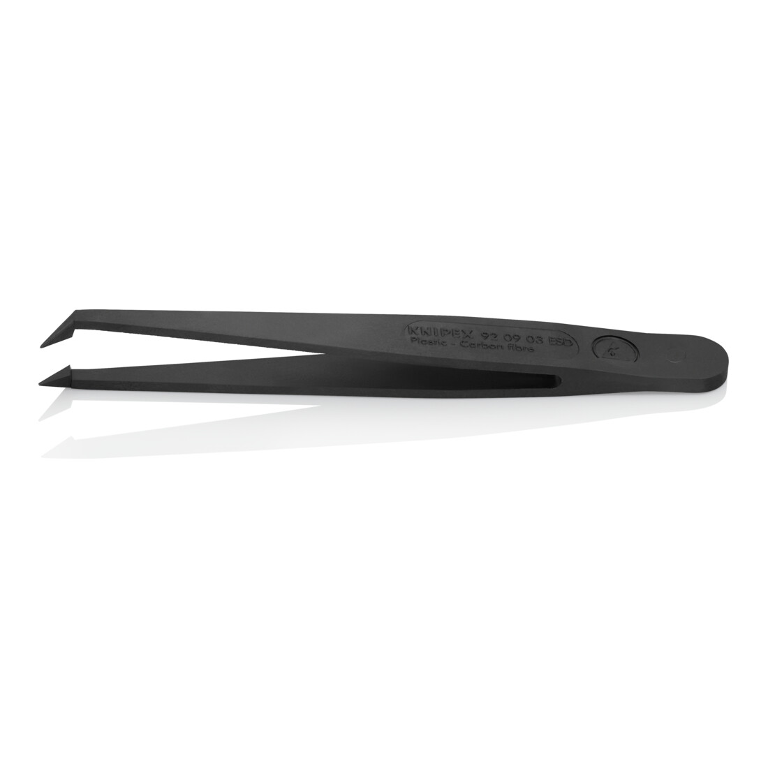 KNIPEX ESD kunststof pincet ESD glad 110 mm 92 09 03