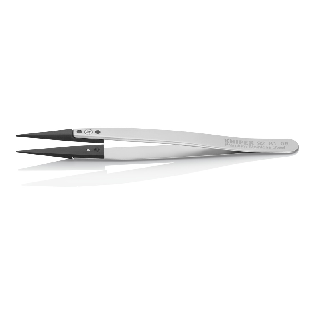 KNIPEX ESD-pincet met verwisselbare gladde punten 130 mm 92 81 05