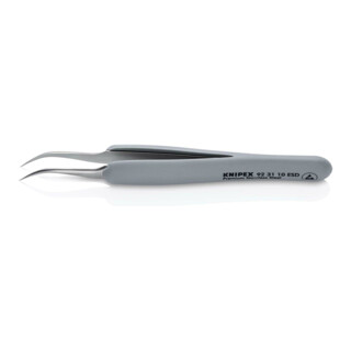 KNIPEX ESD precisie pincet met rubberen greep, 122 mm