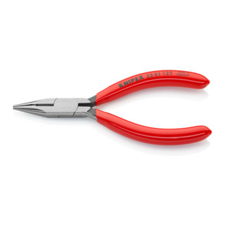 Knipex Flachrundzange (Radiozange) schwarz atramentiert mit Kunststoff überzogen 125mm