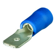 Knipex Flachstecker isoliert 6,3x0,8 mm² für Kabel 1,5-2,5 mm² AWG 15-13 blau
