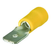 Knipex Flachstecker isoliert 6,3x0,8 mm² für Kabel 4,0-6,0 mm² AWG 11-10 gelb