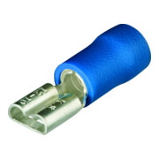 Knipex Flachsteckhülsen isoliert 4,8x0,8 mm² für Kabel 1,5-2,5 mm² AWG 15-13 blau