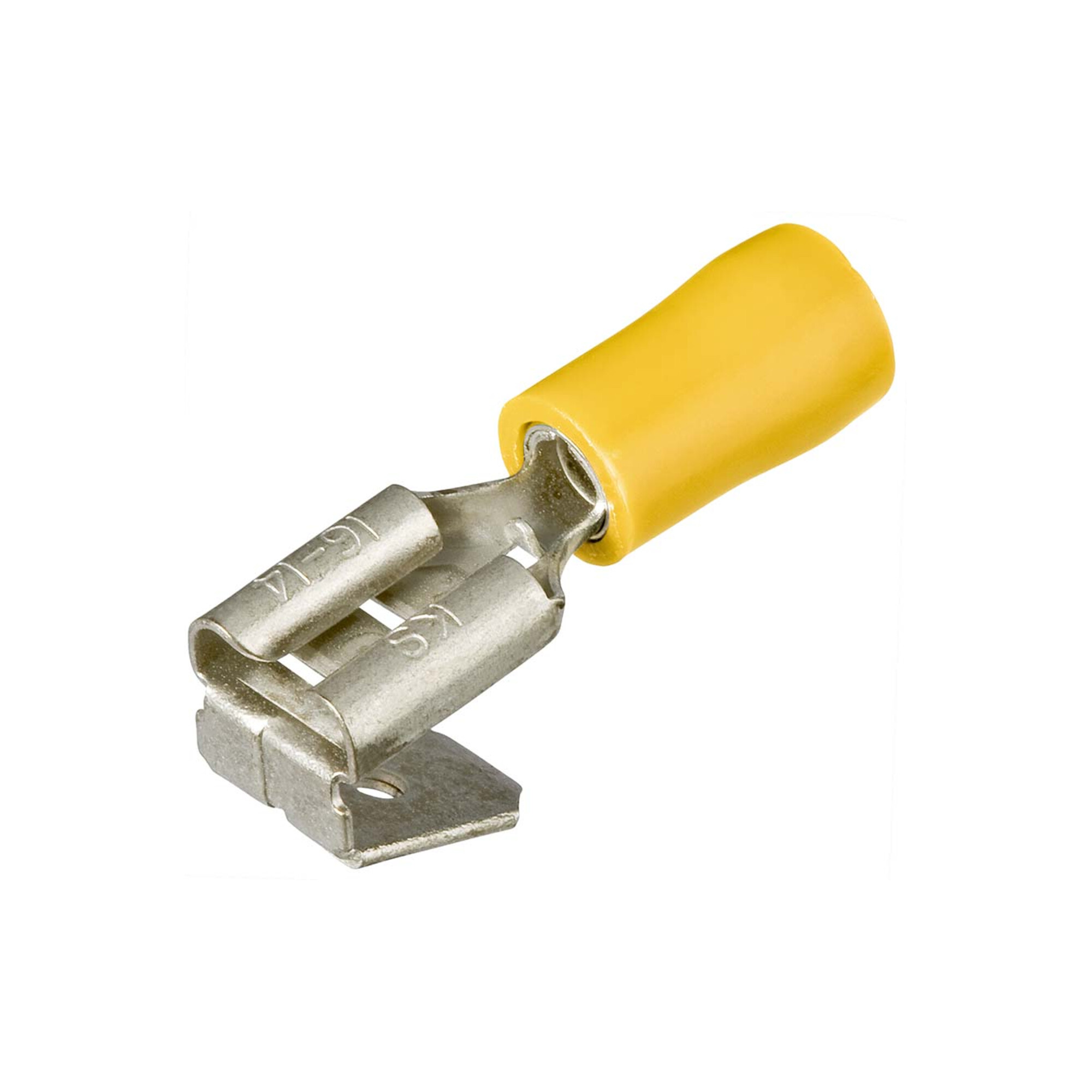 Knipex Flachsteckhülsen mit Abzweig isoliert 6,3x0,8 mm² für Kabel 4,0-6,0 mm² AWG 11-10 gelb