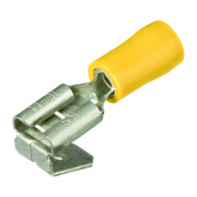 Knipex Flachsteckhülsen mit Abzweig isoliert 6,3x0,8 mm² für Kabel 4,0-6,0 mm² AWG 11-10 gelb