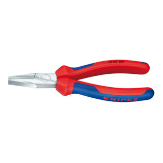 Knipex Flachzange verchromt mit Mehrkomponenten-Hüllen 160mm