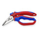 KNIPEX Forbice per elettricisti con impugnatura bicomponente e spellafili, Lung. complessiva: 160mm-1