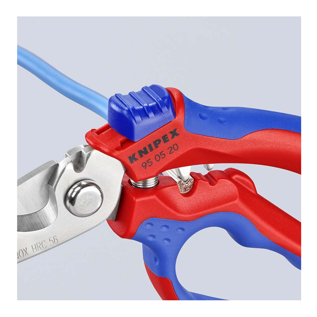 KNIPEX Forbice per elettricisti con impugnatura bicomponente e spellafili, Lung. complessiva: 160mm