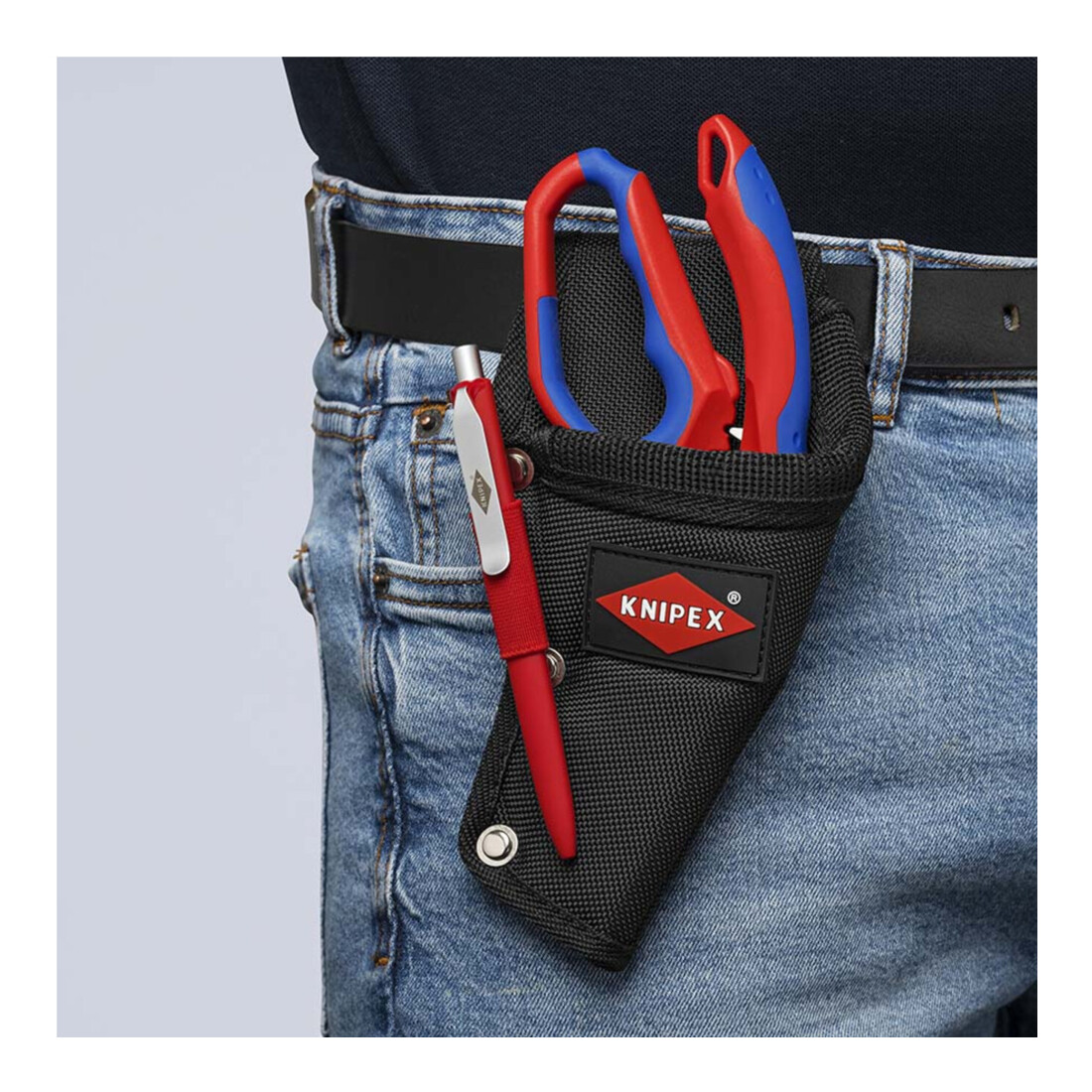 KNIPEX Forbice per elettricisti con impugnatura bicomponente e spellafili, Lung. complessiva: 160mm