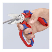 KNIPEX Forbice per elettricisti con impugnatura bicomponente e spellafili, Lung. complessiva: 160mm-5