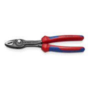 Knipex Frontgreifzange atramentiert, mit Griffhüllen, ganze Länge: 200 mm
